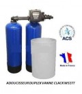 Adoucisseur d'eau duplex 2x225L Clack WS1TT