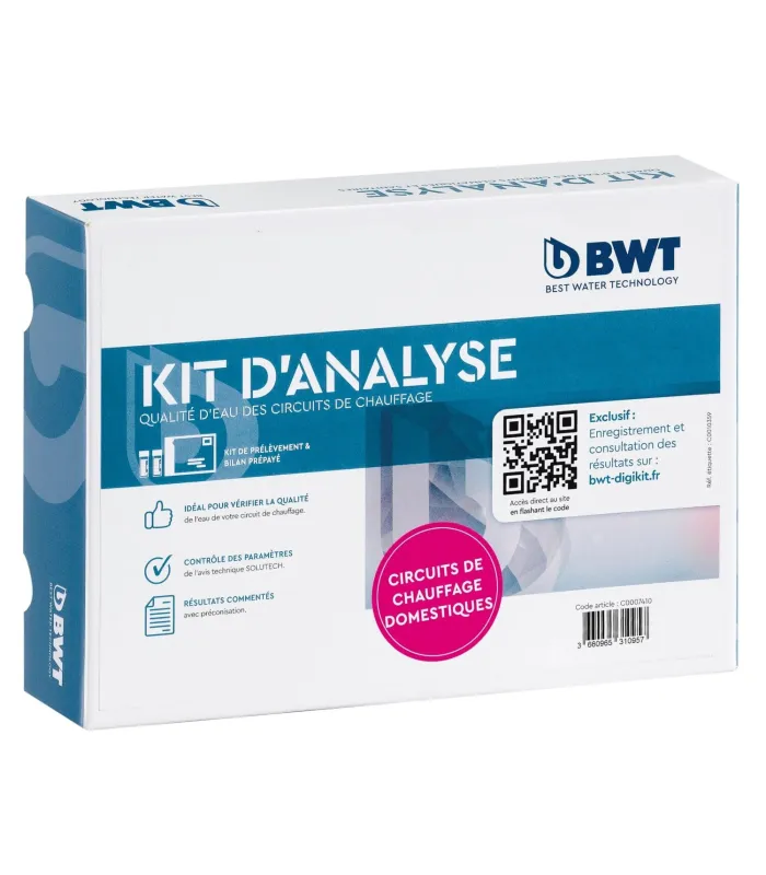 Analyse d'eau de chauffage - BWT SoluTech Analyses Domestiques