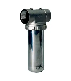 Porte-filtre à eau chaude chrome/inox - 9" - 20/27