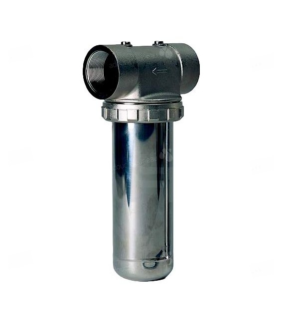 Porte-filtre pour eau chaude chrome/inox - 9" - 26/34