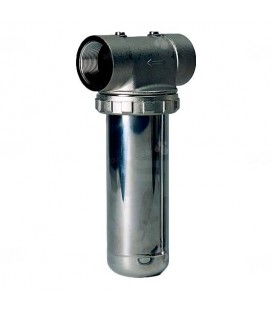 Porte-filtre à eau chaude chrome/inox - 9" - 40/49