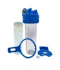 Porte filtre à eau 9"3/4 - 20/27F + filtre polyphosphate