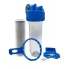 Porte filtre à eau 9"3/4 - 20/27F + filtre 2 en 1 (CA + 10µm)