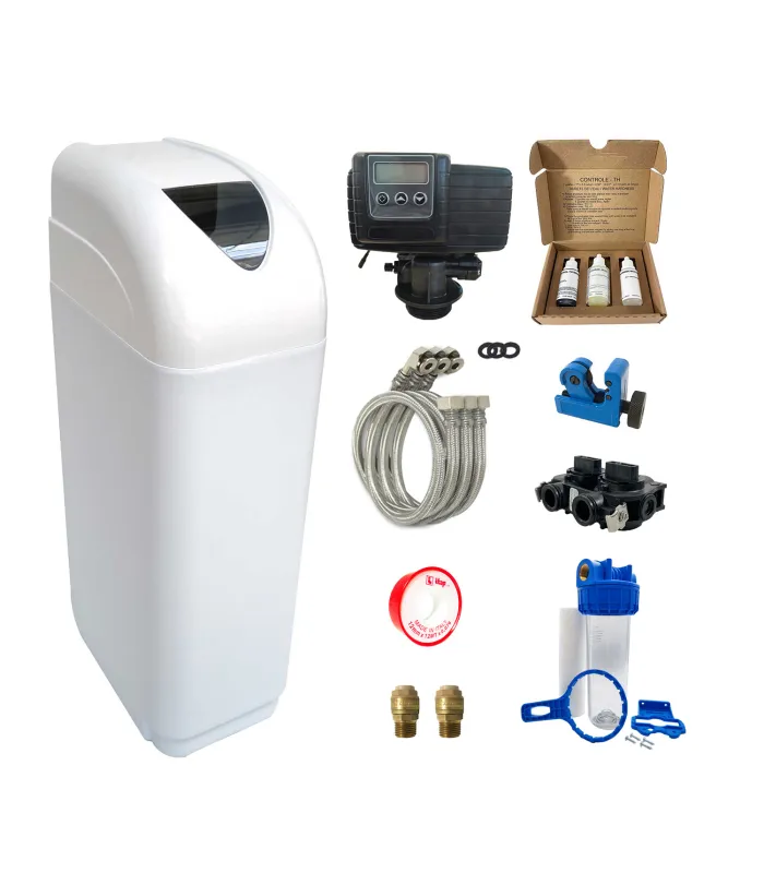 Adoucisseur d'eau 14L Fleck 5600 SXT complet avec accessoires