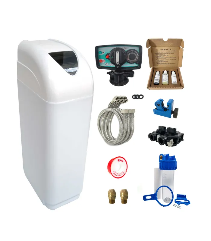 Adoucisseur d'eau 8L Fleck 5600 MV complet avec accessoires