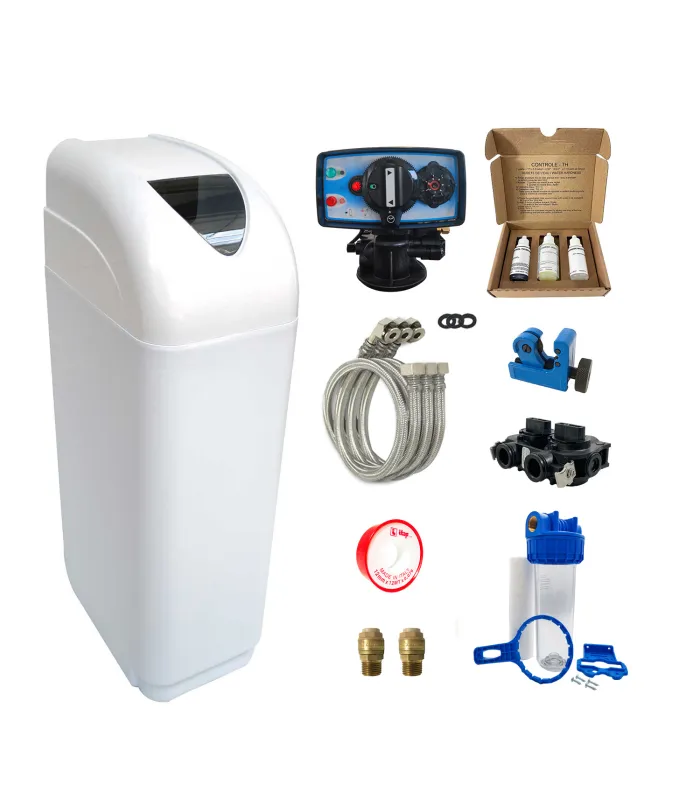 Adoucisseur d'eau 8L Fleck 5600 MC complet avec accessoires