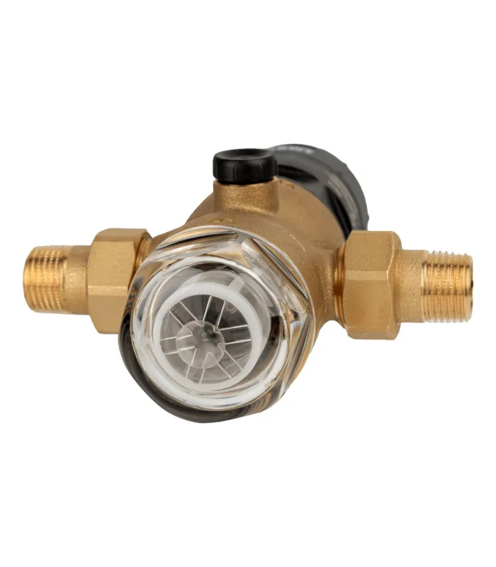 Réducteur Pression Eau 3/4" Avec Manomètre - Filtre à Sédiments Laiton - Réutilisable