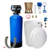 Adoucisseur d'eau bi bloc 75L Fleck 5600 chronométrique mécanique complet avec accessoires