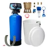 Adoucisseur d'eau bi bloc 50L Fleck 5600 volumétrique mécanique complet avec accessoires