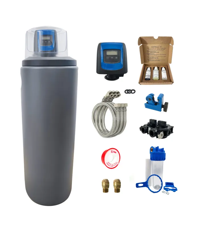 Adoucisseur d'eau 25L Fleck 5800 SXT complet avec accessoires