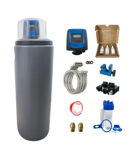 Adoucisseur d'eau 20L Fleck 5600 SXT complet avec accessoires