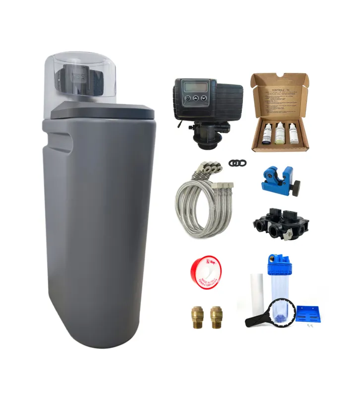 Adoucisseur d'eau 25L Fleck 5600 SXT complet avec accessoires