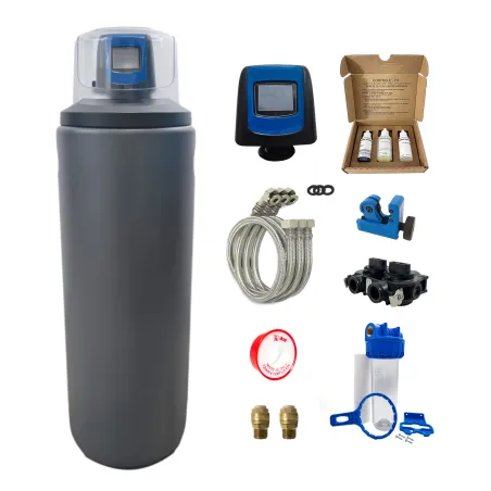 Descalcificador táctil 16L Fleck 5800 XTR Volumétrico con kit de instalación Descalcificador de agua domestico