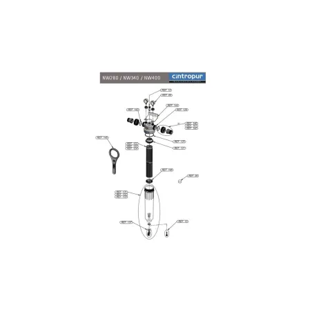Filtre Cintropur NW280 1" - Filtre à sédiments 25 microns