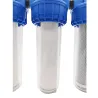 Triple porte filtre 9"3/4 - 20/27 avec cartouche 60 µm + 20µm + filtre 2 en 1 (CA + 5µm)