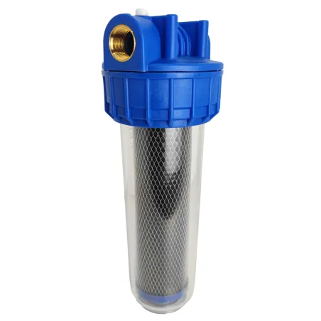 Porte filtre à eau 9"3/4 - 20/27F + filtre 2 en 1 (CA + 5µm)