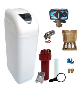 Adoucisseur d'eau 4L Fleck 4600 MC eau chaude complet avec accessoires
