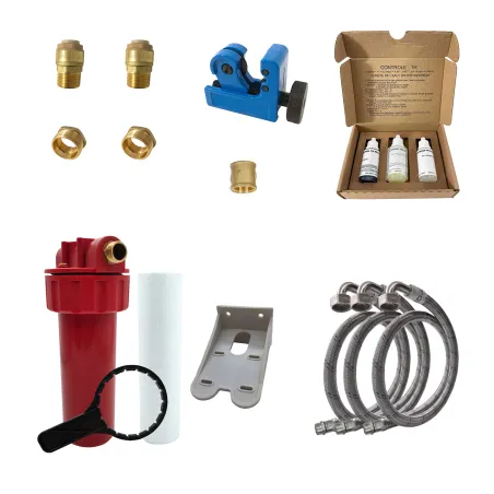 Adoucisseur d'eau bi bloc 50L Fleck 4600 MC eau chaude complet