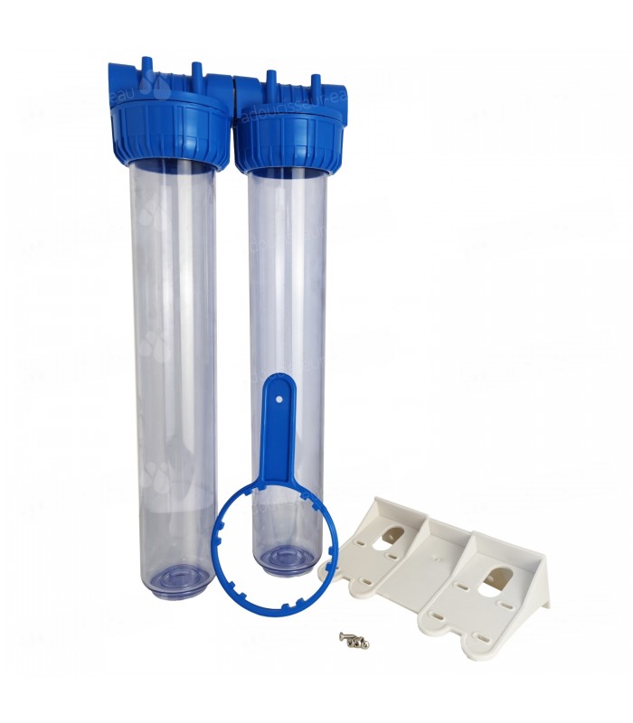 Double porte filtre à eau 93/4 - 20/27F - Installation rapide