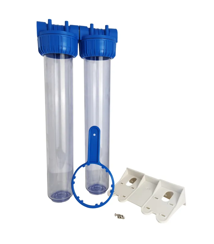 Double porte filtre à eau 20"- 20/27 F insert laiton 3/4"