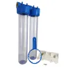 Double porte filtre à eau 20"- 20/27 F insert laiton 3/4"