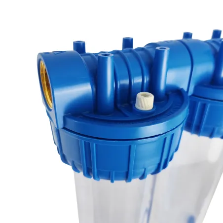 Double porte filtre à eau 20"- 20/27 F insert laiton 3/4"