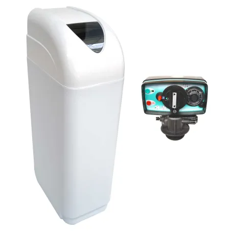 Adoucisseur d'eau 16L vanne Fleck 5600 MV Mécanique Volumétrique Bac Blanc