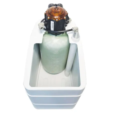 Descalcificador de agua sin electricidad KUBE 11L - Válvula Volumétrica Mecánica 1 a 2 personas