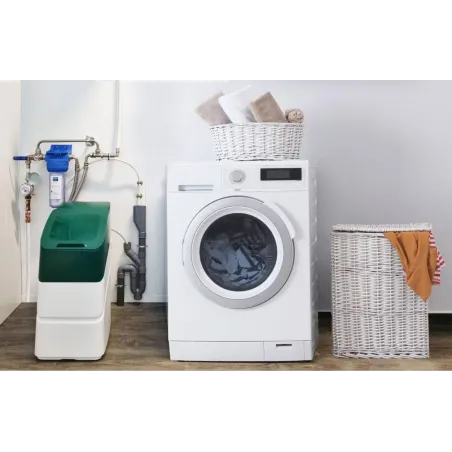 Descalcificador de agua sin electricidad KUBE 11L - Válvula Volumétrica Mecánica 1 a 2 personas