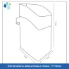Adoucisseur d'eau sans électricité KUBE17L Vanne Volumétrique Mécanique - Complet avec accessoires