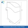 Adoucisseur d'eau sans électricité KUBE 8L Vanne Volumétrique Mécanique - Complet avec accessoires