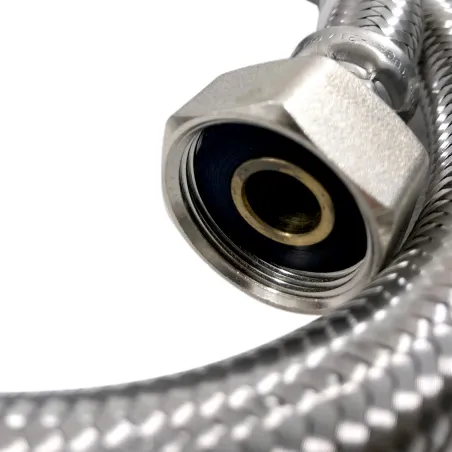 Flexible Inox Ø9mm intérieur M-F 3/8" (12/17) - 1/2" (15/21) Longueur 120cm