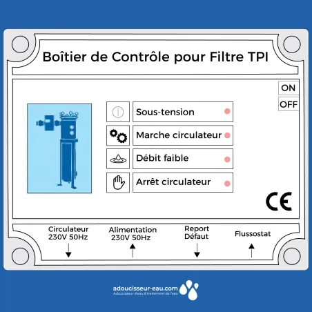 Module de détection de débit pour désemboueur magnétique TPI0040C08