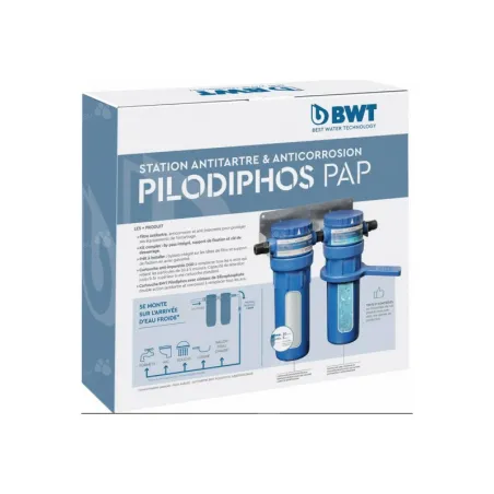 Antikalkstation BWT PILODIPHOS PAP - 4-in-1 station voor antikalk-, antiproliferatie- en anticorrosiefiltratie