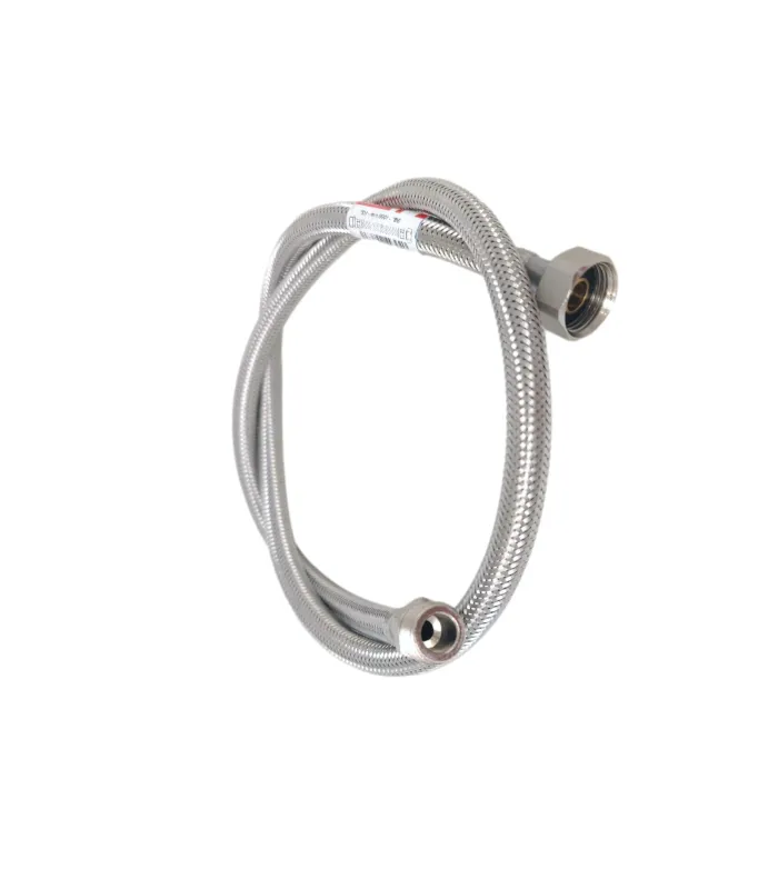 Flexible Inox Ø9mm intérieur M-F 3/8" (12/17) - 1/2" (15/21) Longueur 200cm