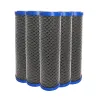 Set of 5 duo cartridges 5µm and activated carbon - 9"3/4 for Water filter holder