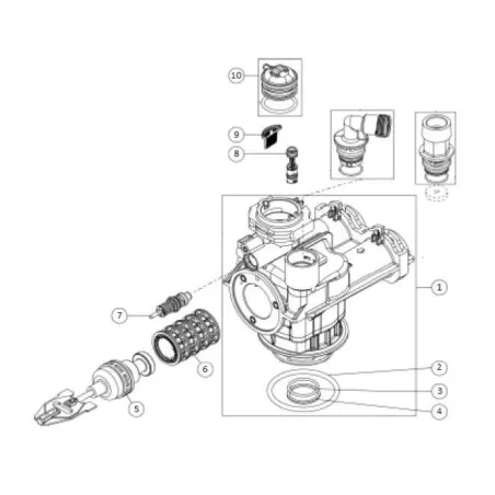 Bague de maintien tube distributeur 7700