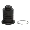 Cloche noire + adaptateur. + vanne à bille + clips NW 400