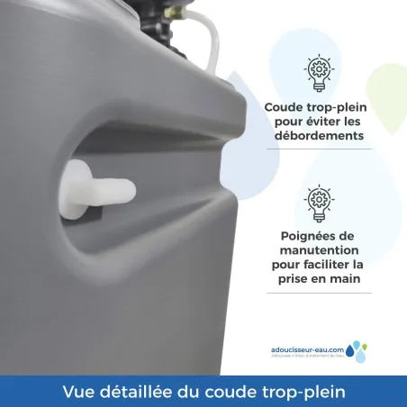 Adoucisseur d'eau 30L Fleck 5800 SXT volumétrique électronique