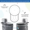 Descalcificador 30L TOODO Fleck 5800 SXT volumétrico Descalcificador de agua domestico
