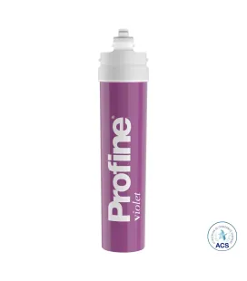 Filtre à eau Profine VIOLET Medium - Filtre Anti Calcaire + Charbon Actif Ions Argent et Sédiments 0.5 microns