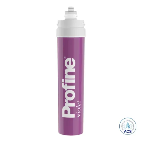 Filtre à eau Profine VIOLET Medium - Filtre Anti Calcaire + Charbon Actif Ions Argent et Sédiments 0.5 microns