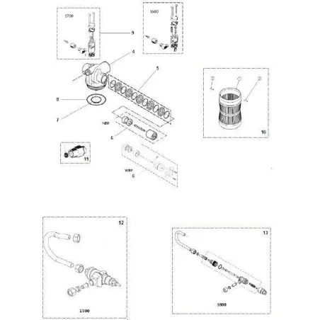 Joint torique vanne/réservoir fleck 2850 SXT