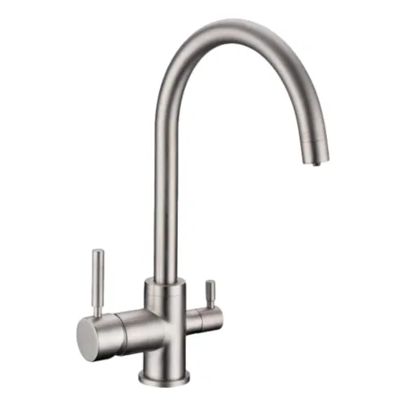 Robinet de cuisine mitigeur 3 voies ESLA nickel