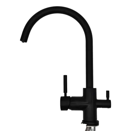 Robinet de cuisine mitigeur 3 voies ESLA noir