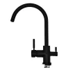 Robinet de cuisine mitigeur 3 voies ESLA noir