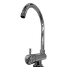 Robinet de cuisine mitigeur 3 voies Dion chrome avec bec pivotant pliable