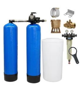 Adoucisseur d'eau duplex 2x100L Clack WS15TTV complet avec accessoires