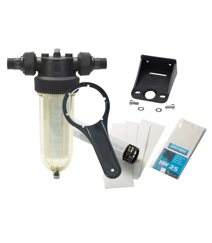 Kit Filtre à tamis Cintropur NW25 1" + équerre murale + 5 tamis filtrants 25µm