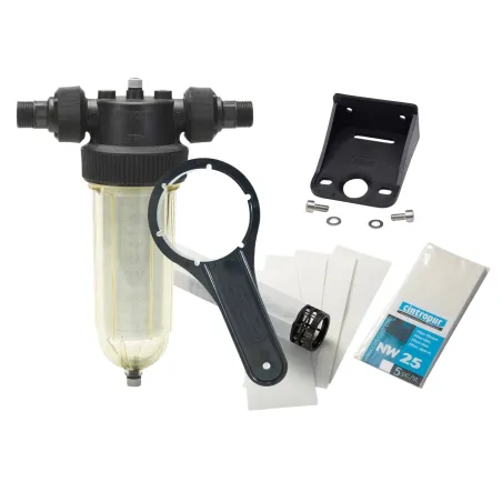 Kit Filtre à tamis Cintropur NW25 1" + équerre murale + 5 tamis filtrants 5µm